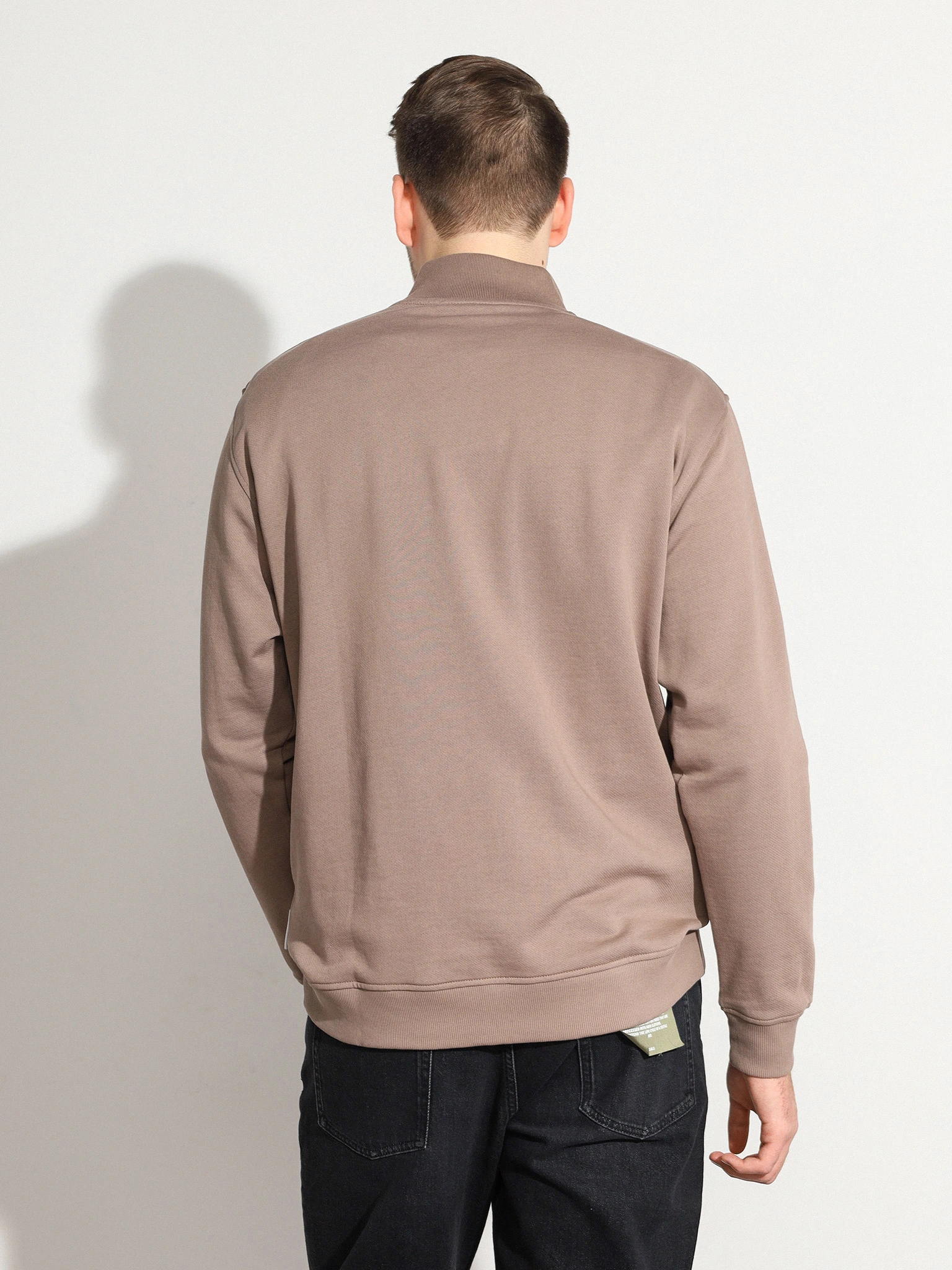 Толстовка темно-бежевого цвета из хлопка